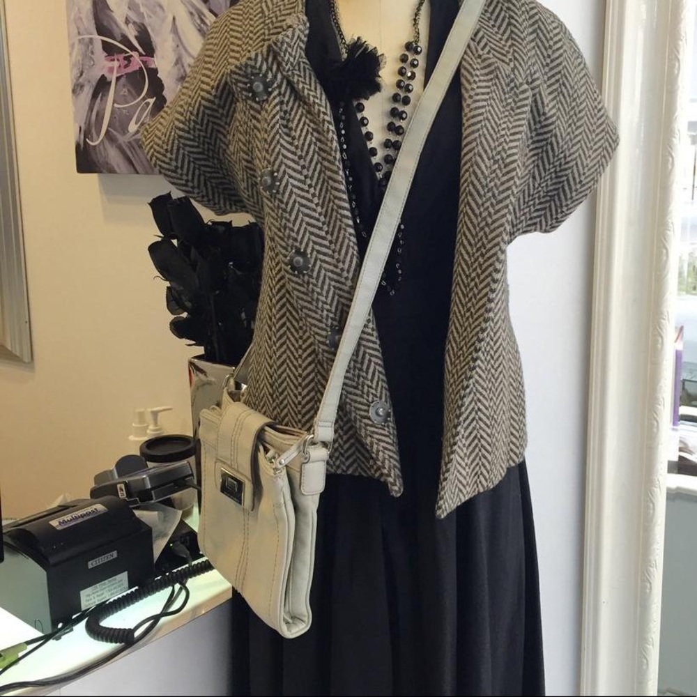 Tignanello Pale Grey Cross Body
